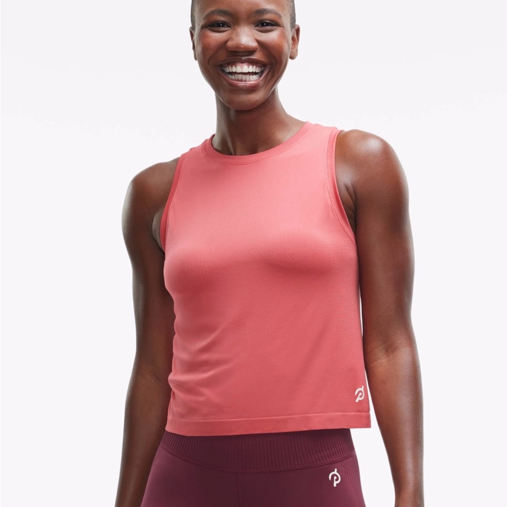 Peloton Seamless Muscle Tank M/L Brick Red